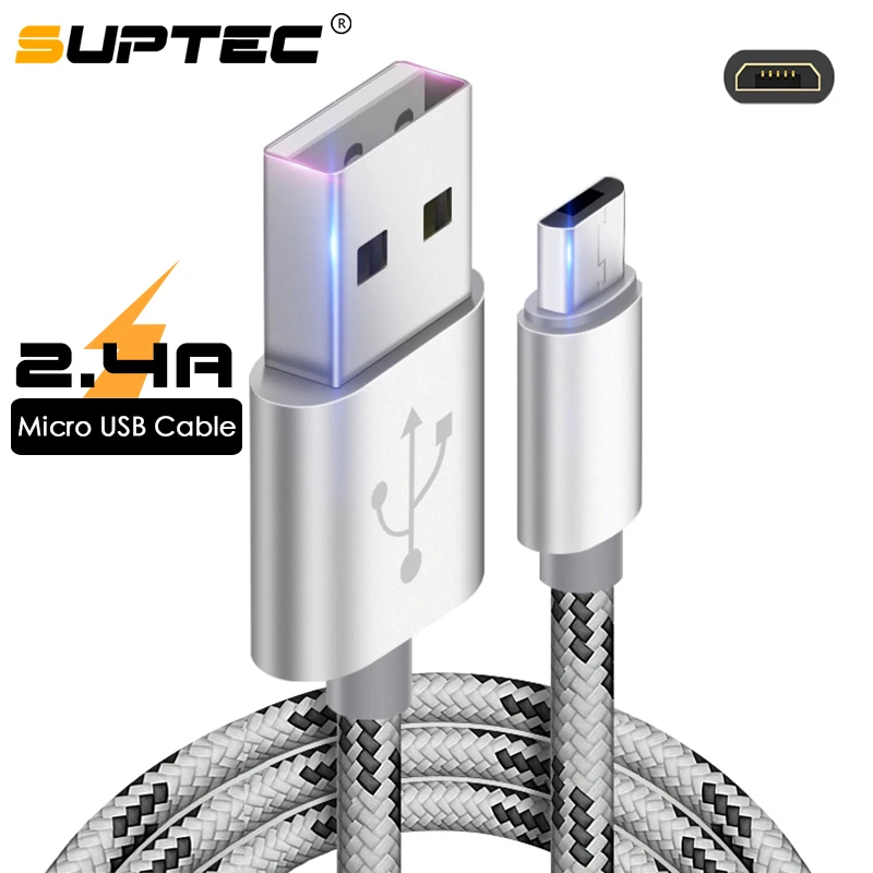 Кабель Micro USB SUPTEC адаптер для быстрой зарядки телефонов Samsung S7 S6 S5 J5 J7 Xiaomi Huawei ZTE