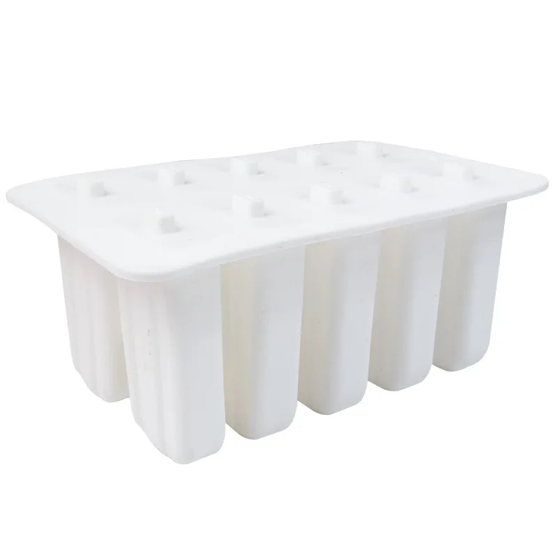 10 Cavity White UPORS 4 10 полости Popsicle силиконовые формы для еды домашней кухни силиконовая форма для Фруктового мороженого на палочке замороженная для леденца крем производитель BPA бесплатно - Цвет: 10 Cavity White