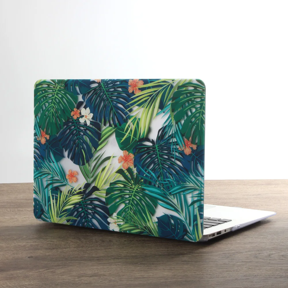 zongluye Чехол для ноутбука с принтом пальмовых листьев для MacBook Air Pro retina 11 12 13 15 дюймов с сенсорной панелью+ чехол для клавиатуры - Цвет: zongluye