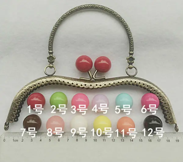 

10pcs/lot DIY 19cm M Shape Candy Head Metal Purse Frame Handle for Bag Sewing Craft Tailor Sewer