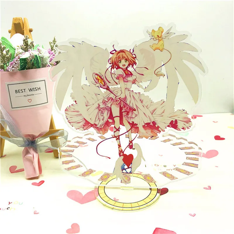 Экшн фигурка сакуры акриловая Игрушка Аниме CCS KINOMOTO Sakura LI SYAORAN кукла 15 см