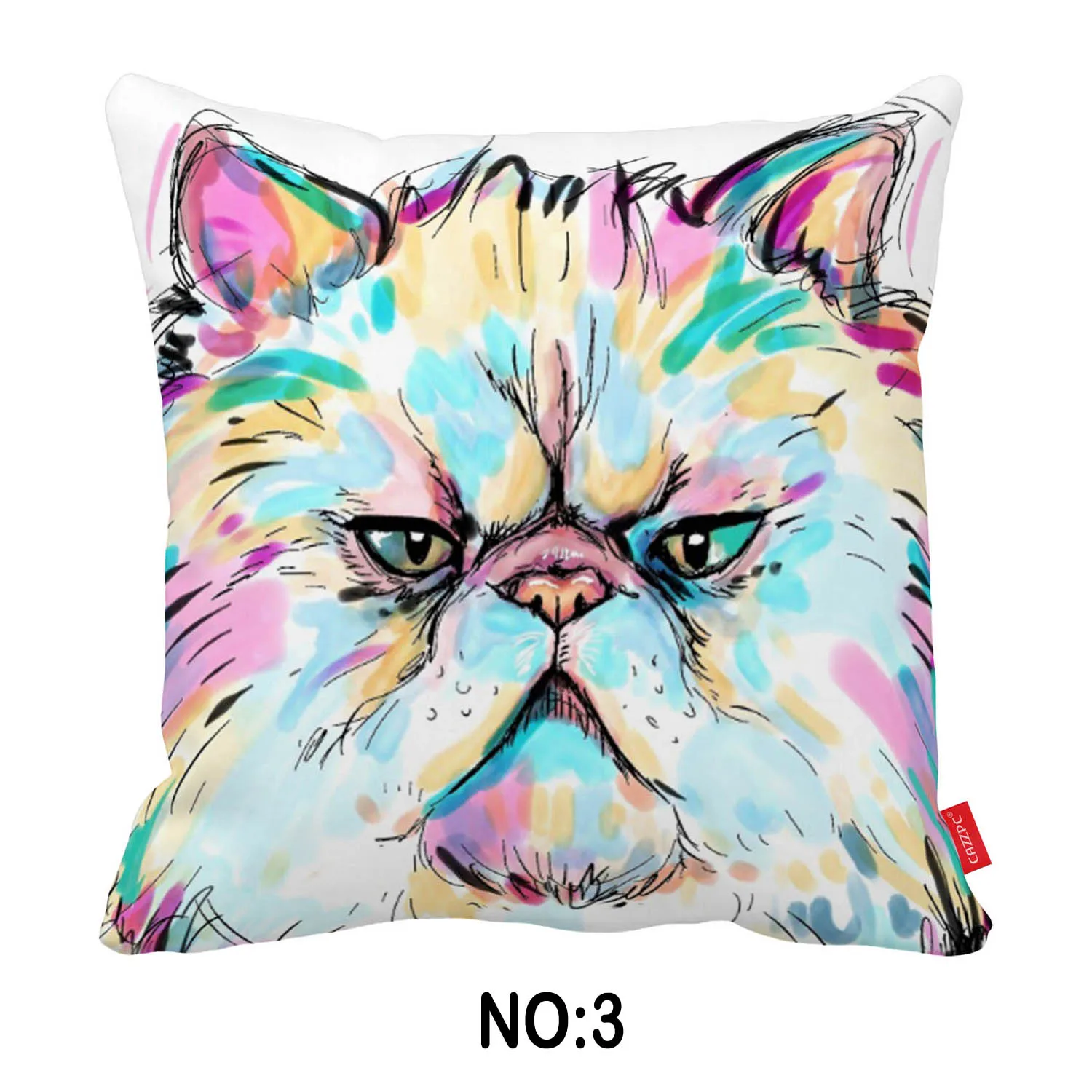 Акварель поп Книги по искусству Cat бульдог такса собака печати автомобиля