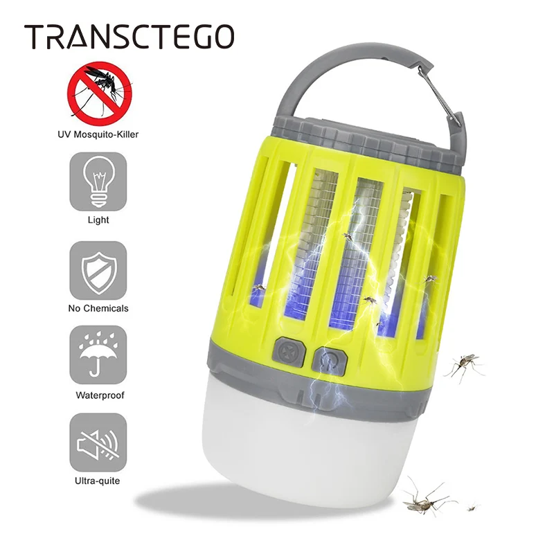 Уличная электрическая лампа ловушка для комаров Кемпинговый фонарь насекомых