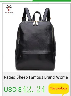 Raged Sheep Women Genuine Leather Backpack 3D Crocodile Women BackPack Daily Bags For Girls College Female Fashion Shoulder Bags