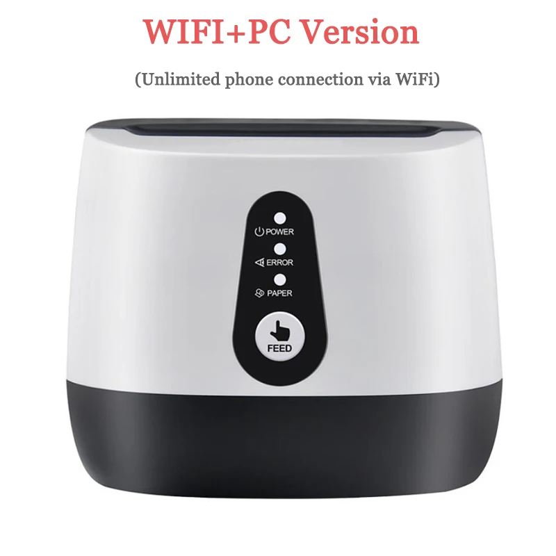 Термальный принтер билетов 58 мм через ПК/Bluetooth/WiFi соединение - Цвет: Wifi Version