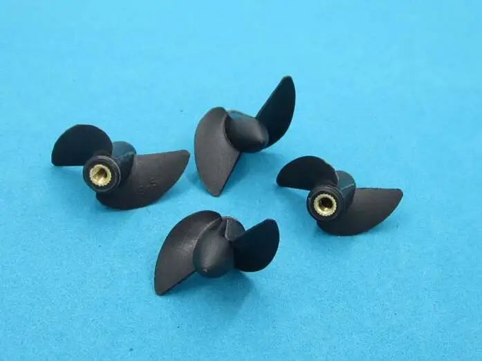 Free Shipping 6PCS 2-Blades RC Boat Propellers With M4 Thread 35/39/42/45mm Right/Left Propeller | Игрушки и хобби