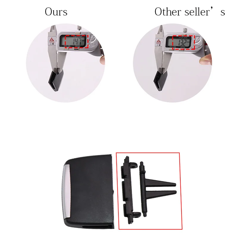 ABS + PC Автомобильный зажим на переднюю вентиляционную решетку ремонт A/C клипса