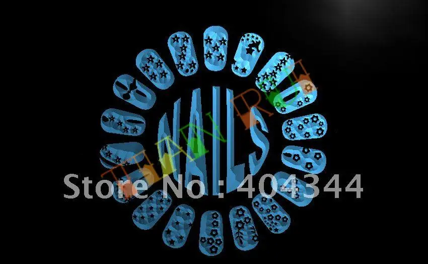 

LB007- OPEN Nails Beauty Salon Displays LED Neon Light Sign