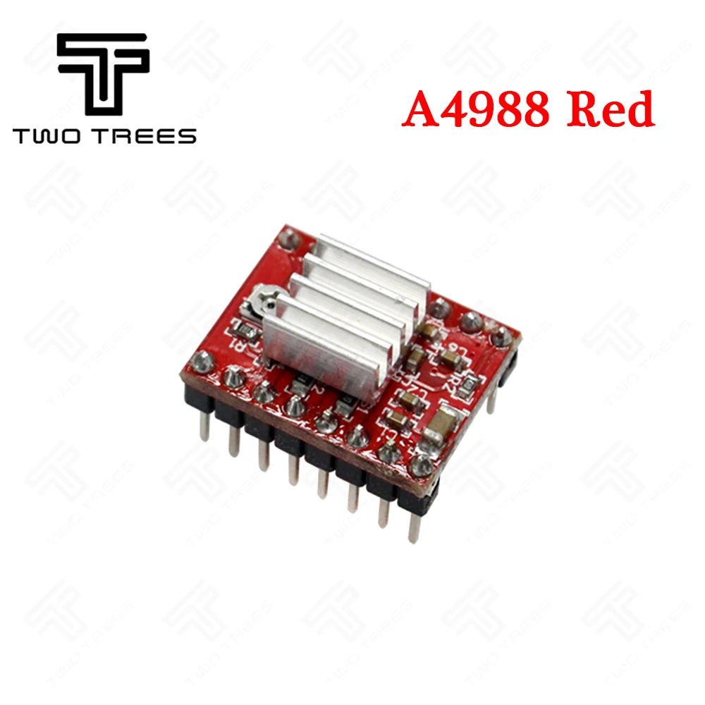 TWOTREES 3d принтер части Reprap A4988 DRV8825 шаговый двигатель драйвер модуль с радиатором Stepstick DRV8825 совместимый StepStick