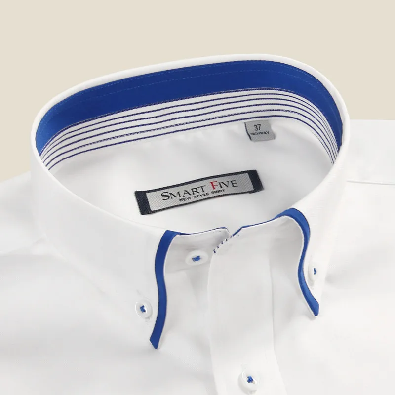 2019 новинка летние белые рубашки из 100% хлопка Мужская импортная одежда Camisa Social
