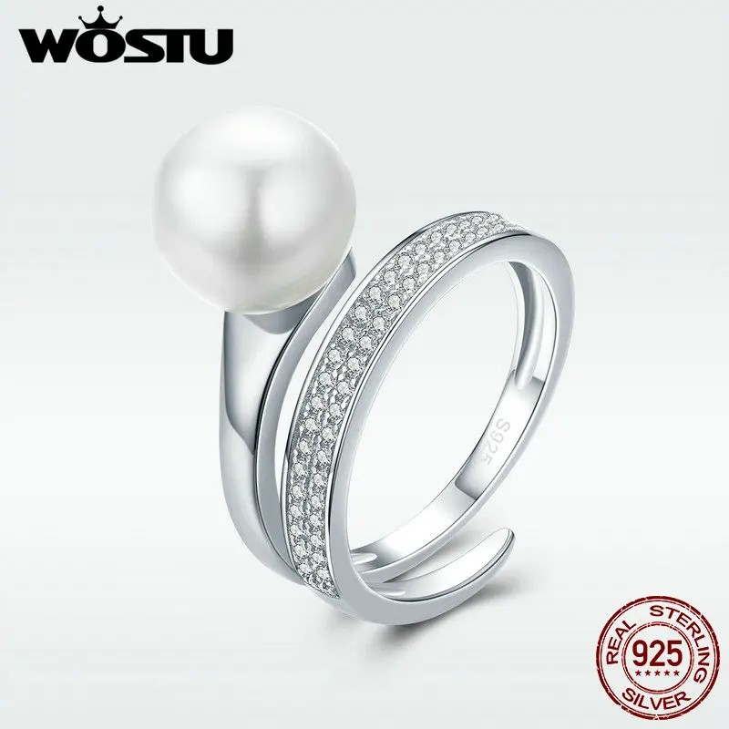 Кольцо женское из серебра 100% пробы с искусственным жемчугом|rings for women|ring for925 sterling