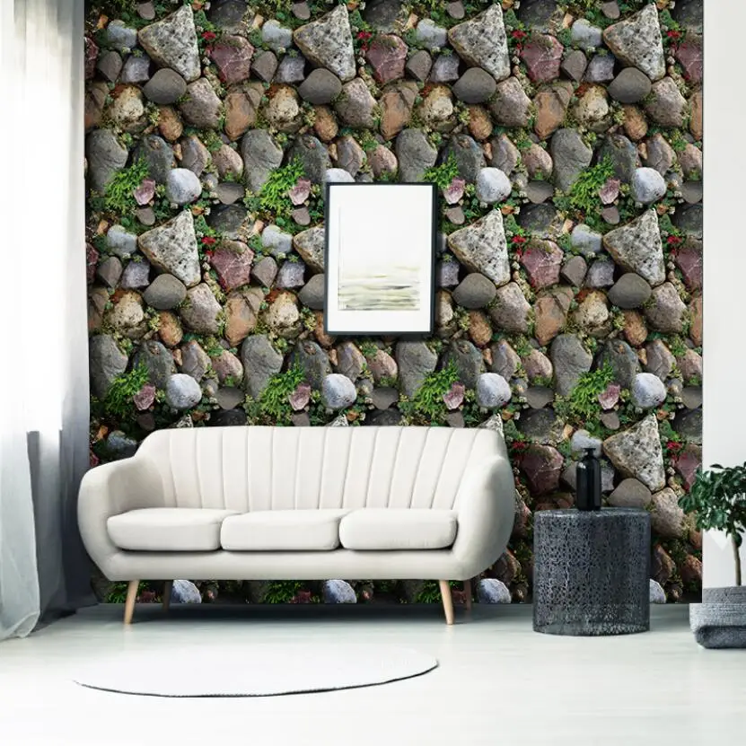 2019 New Arrival Natural Stone Wallpaper 3d Self Adhesive Living Room Bedroom Wallpapers Mural PVC Cafe House Wall Decor W117 |