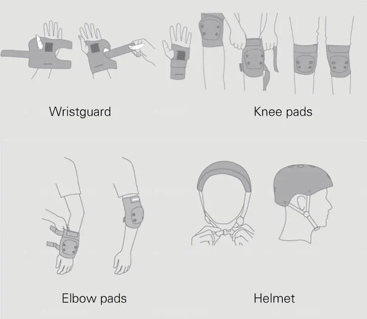 Льянова 7 шт./компл. защитный patins комплект наколенники налокотники на запястье Защитная пленка защита для скутера Велоспорт шлем для катания на роликах