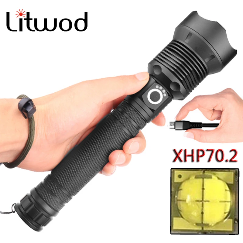 Litwod Z30 + 1282 Новое поступление оригинальный CREE XHP70.2 Мощный тактический