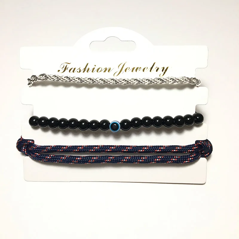 Мужской браслет для выживания s Paracord набор из 3 шт./компл. мужских браслетов с