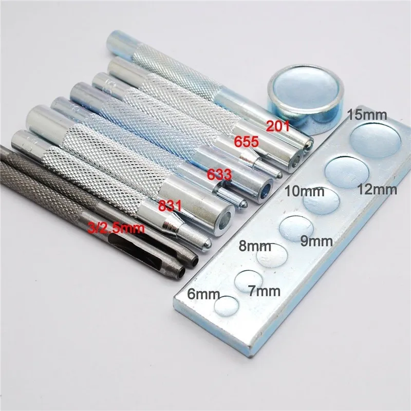 11 шт. набор инструментов для рукоделия инструмент высечки заклепок