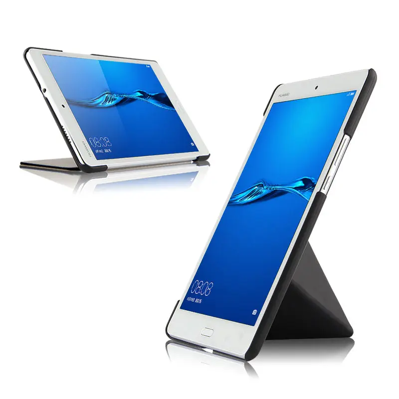 black Чехол для huawei MediaPad M3 lite чехол Крышка 8,0 дюймов M3 lite 8 Кожаный Защитный протектор CPN-L09 CPN-W09 CPN-AL00 планшетный ПК чехол - Цвет: black