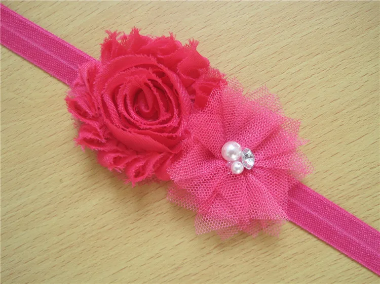 Free Shipping Fashion diamond pearl Baby lace Headband colorful Flower HairBand Headwear Gift accessory retail Min order 1 | Детская
