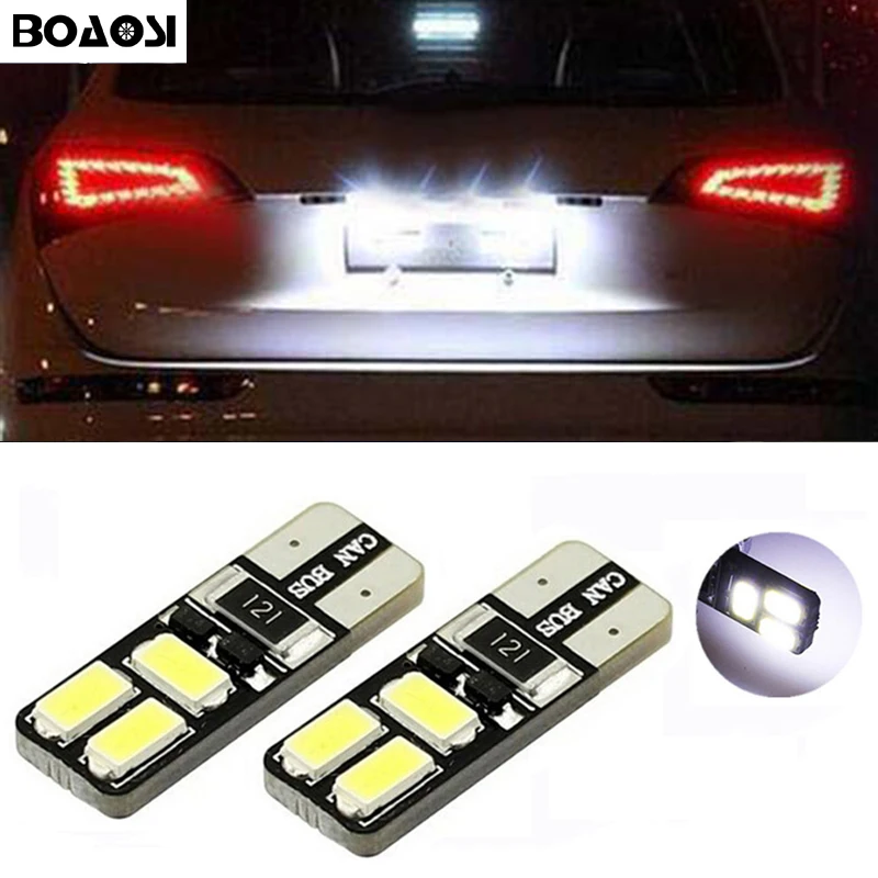 Автомобильный светодиодный светильник BOAOSI 2x W5W 168 192 Canbus для HONDA CIVIC MK8 FN2