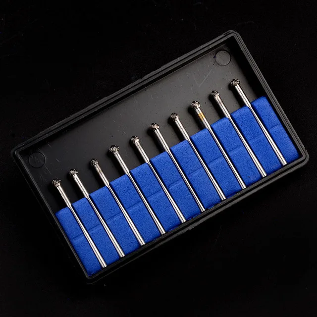 10 шт. Стоматологическая лаборатория сверла полировки Ассорти Вольфрам Сталь