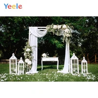 yeele wedding photocall forest lawn curtain frame table flowers photography background photographic backdrops for photo studio