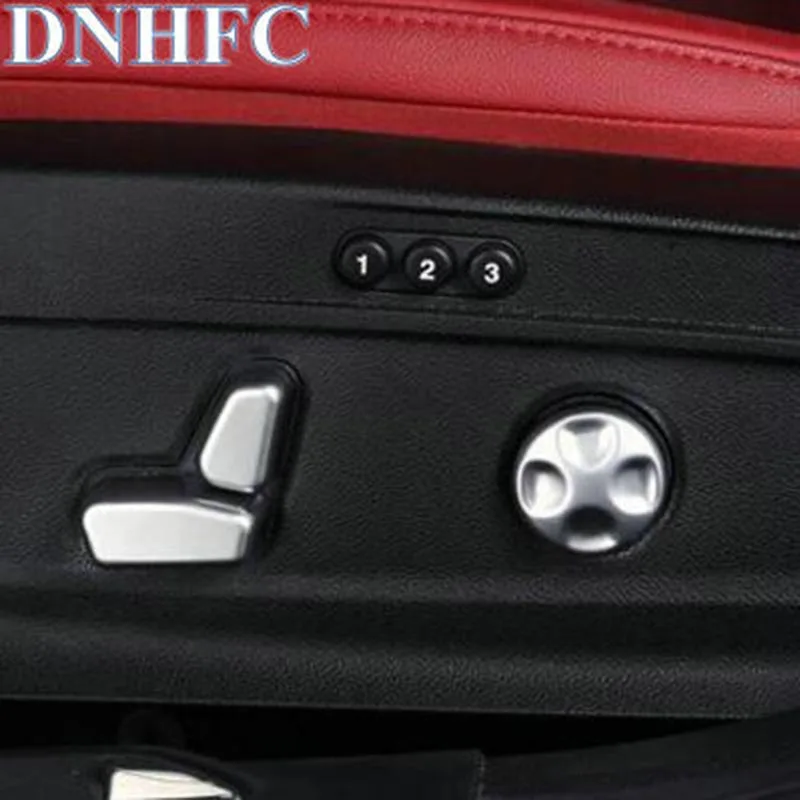 Кнопка регулировки сиденья автомобиля DNHFC украшена блестками для Alfa Romeo Giulia Stelvio