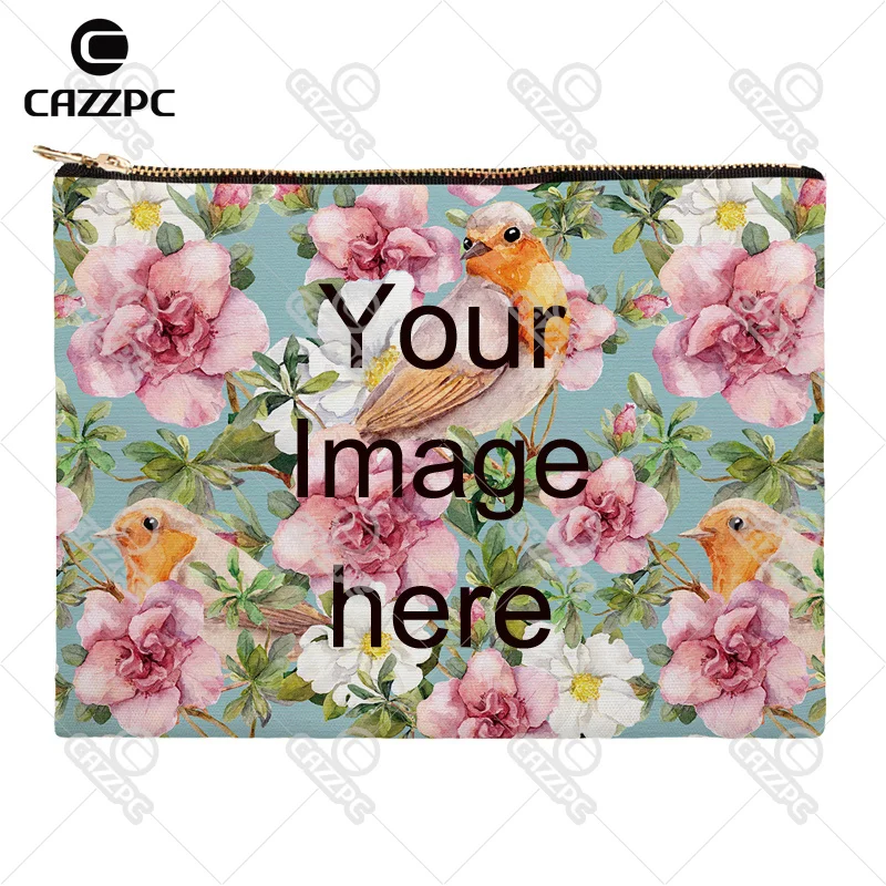 Ваше изображение фото печать на заказ холст высокое качество узор косметичка