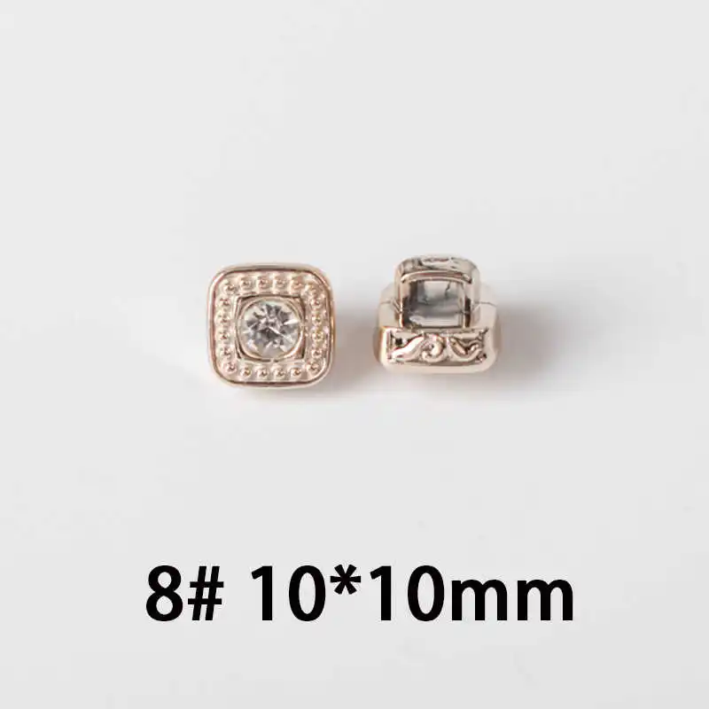 No8 10mm 50 шт., 10-12 мм, модная рубашка на пуговицах из смолы с цветком, брендовый шифоновый кардиган с жемчужными пуговицами и декоративными пуговицами, P97 - Цвет: No8 10mm