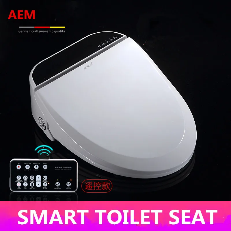 

Smart Heated Toilet Seat WC Sitz Intelligent Water Closet Automatic Wash Dry Toilet Lid Cover Elongated Children Training Sit