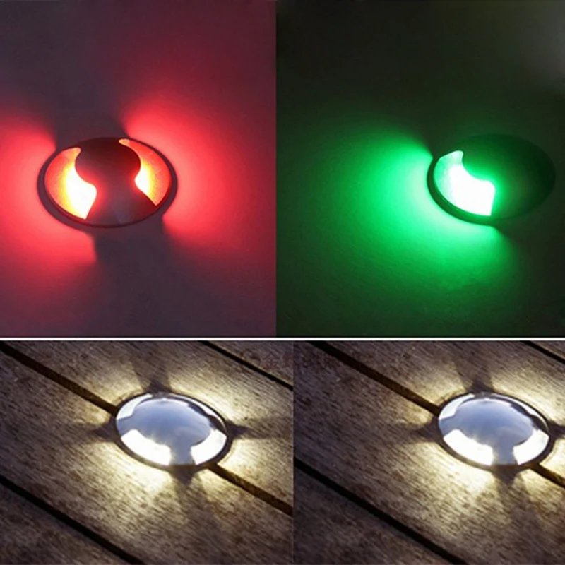 RGB светодиодный подземный светильник 12 В постоянного тока 5 Вт водонепроницаемый