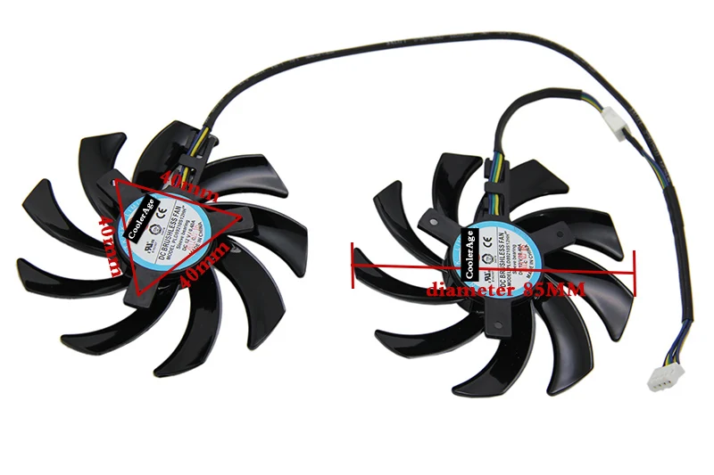 Новая одежда для маленькой девочки 2 шт./лот PLD09210S12HH 85 мм сапфир HD6850 HD6970 HD7870 2G HD7950 HD7970 Графика кулер VGA карта Вентилятор охлаждения