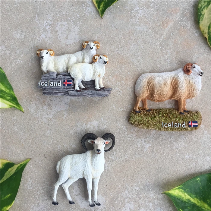 Ручная роспись исландской Овцы 3D магниты на холодильник туристические сувениры холодильник магнитные наклейки подарок