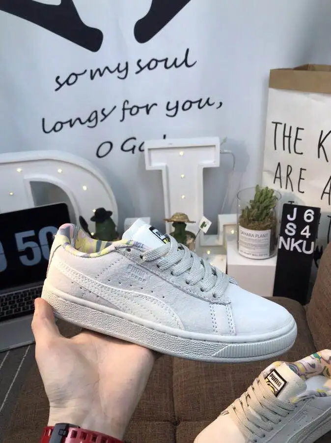 PUMA X Миньоны замши Бог украл молоко из папа Миньон обувь серый мужская и женская