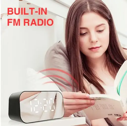 HAVIT M3 портативный Bluetooth динамик Будильник беспроводной светодиодный дисплей