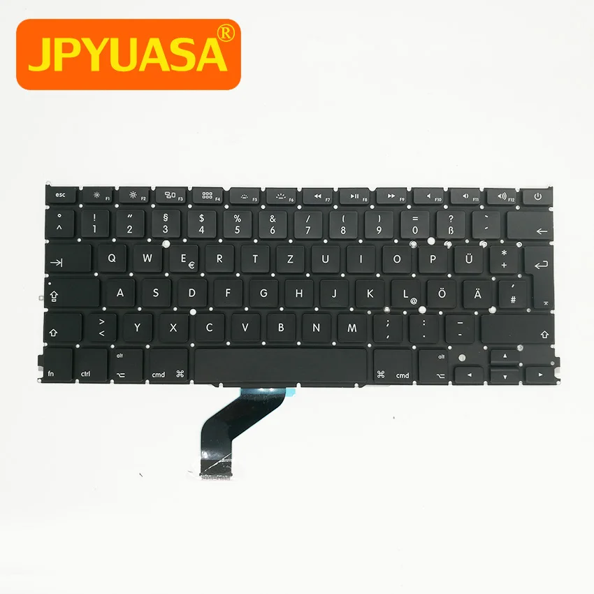Новая немецкая клавиатура GR для Macbook Pro 13 &quotA1425 немецкого стандарта 2012 2013