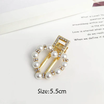 7 Ins1Set/PC модная жемчужная заколка для волос, заколки для волос для женщин, милые стильные заколки для волос, сплав, BB, заколка для волос, аксессуары для волос для девушек и женщин - Цвет: 7