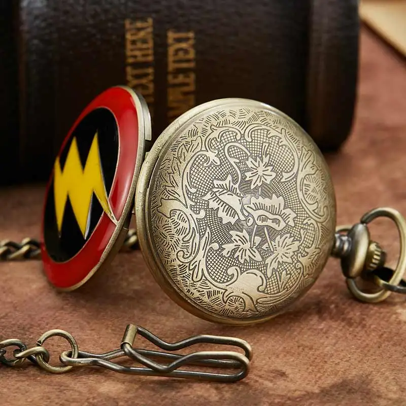 Винтажные карманные часы в стиле стимпанк с бронзовой вспышкой Стальной алхимик
