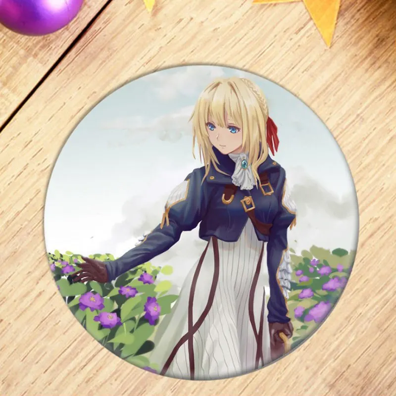 1pcs Hot Anime Violet Evergarden Cosplay Badge Cartoon Pretty Brooch Pins Collection bags Badges for Backpacks Button Clothes |