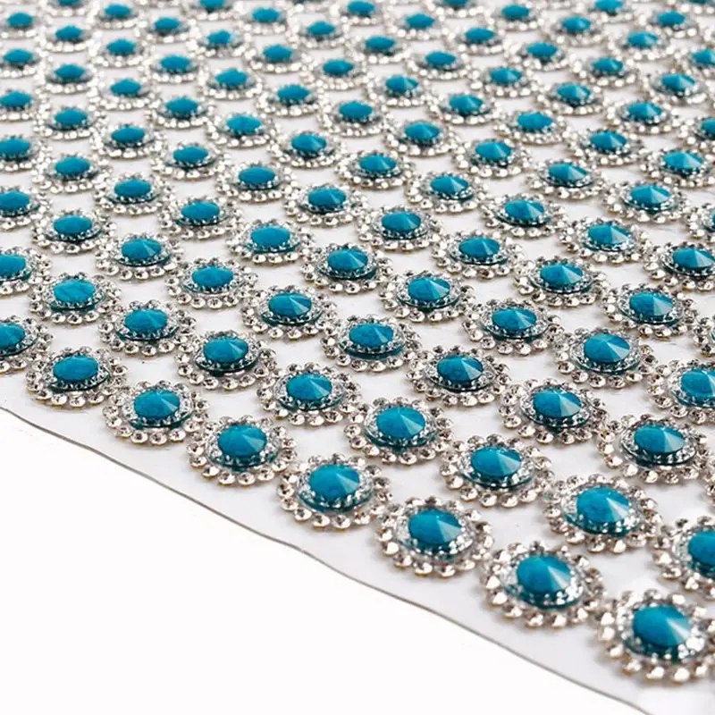 

24*40cm Hot Fix Rhinestone Mesh Trim Applique Crystal Banding Jewelry Wedding Dress Decoration