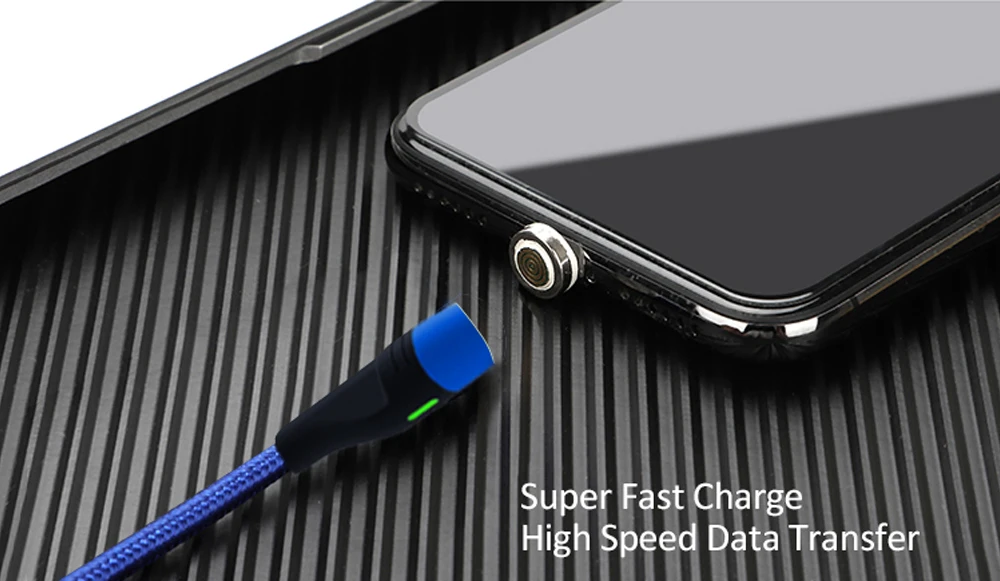 VOXLINK Magnetic USB Cable 3.0A for iPhone xs xr & TypeC Micro Nylon Braided Samsung Xiaomi Huawei C | Мобильные телефоны и