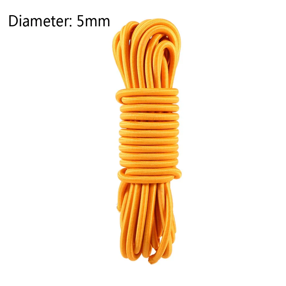orange 5mm Lixada 5 м 4 мм/5 мм Каяк Лодка Эластичный банджи шнур каяк аксессуары веревка рыболовные гребные лодки шнур поводок Весло Поводок лодка - Цвет: orange 5mm