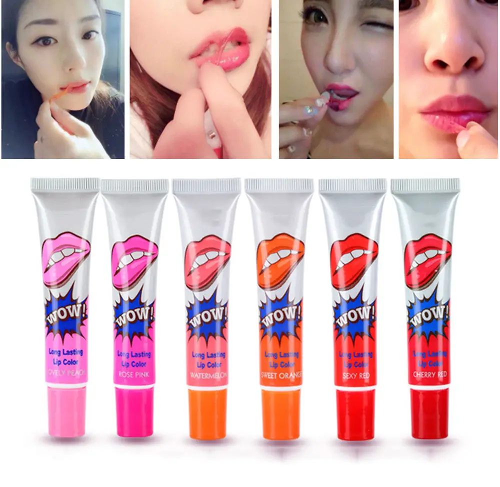 Блеск для губ татуировки Водонепроницаемый длительное пятно peel маска стиль 6 |