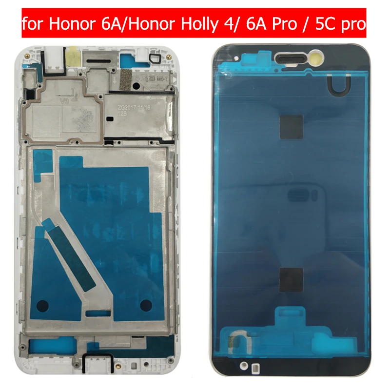 Для huawei Honor 6A Play средняя рамка, поддерживающая рамка для ЖК-дисплея, пластина, корпус, лицевая панель, рамка на крышку батареи, запасные части