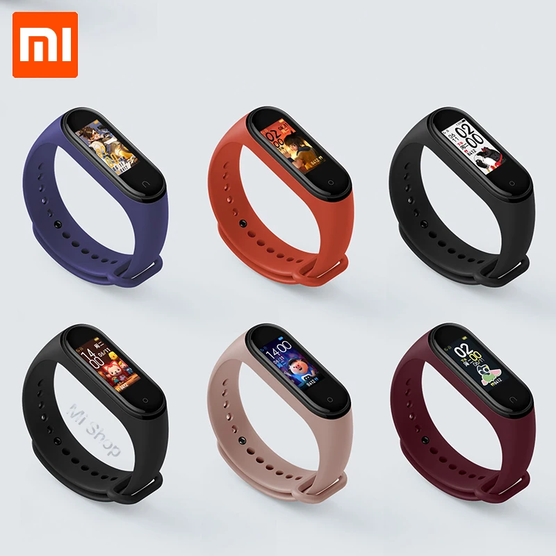 Оригинальный Смарт-браслет Xiaomi Mi Band 4 Bluetooth 5 0 фитнес-браслет AMOLED цветной