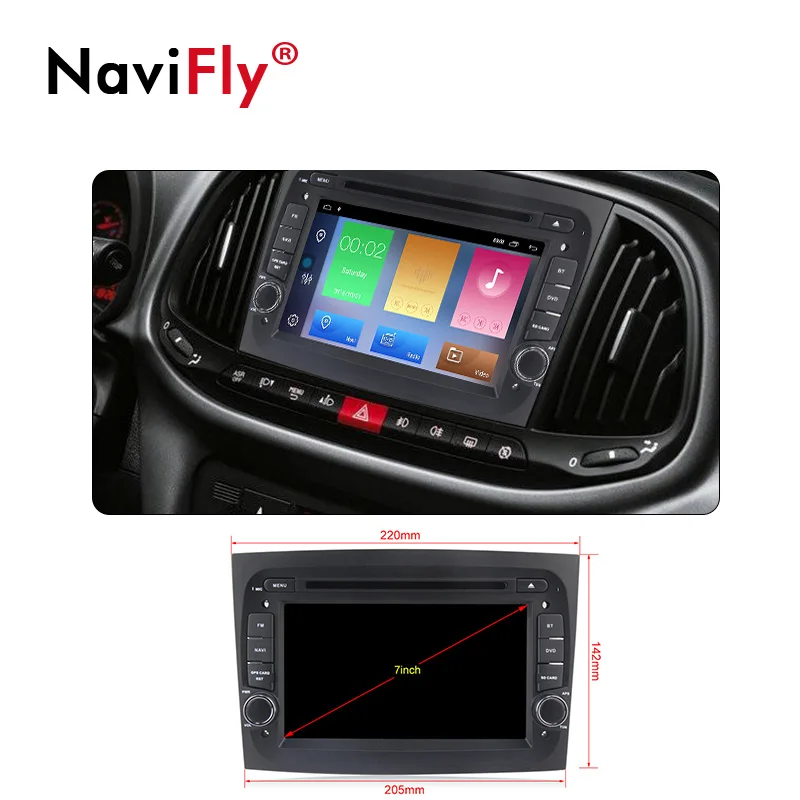 Android 9,1 Автомобильный DVD Радио аудиоплеер для Fiat Doblo gps навигация TDA7851 wifi данные беспроводного обмена