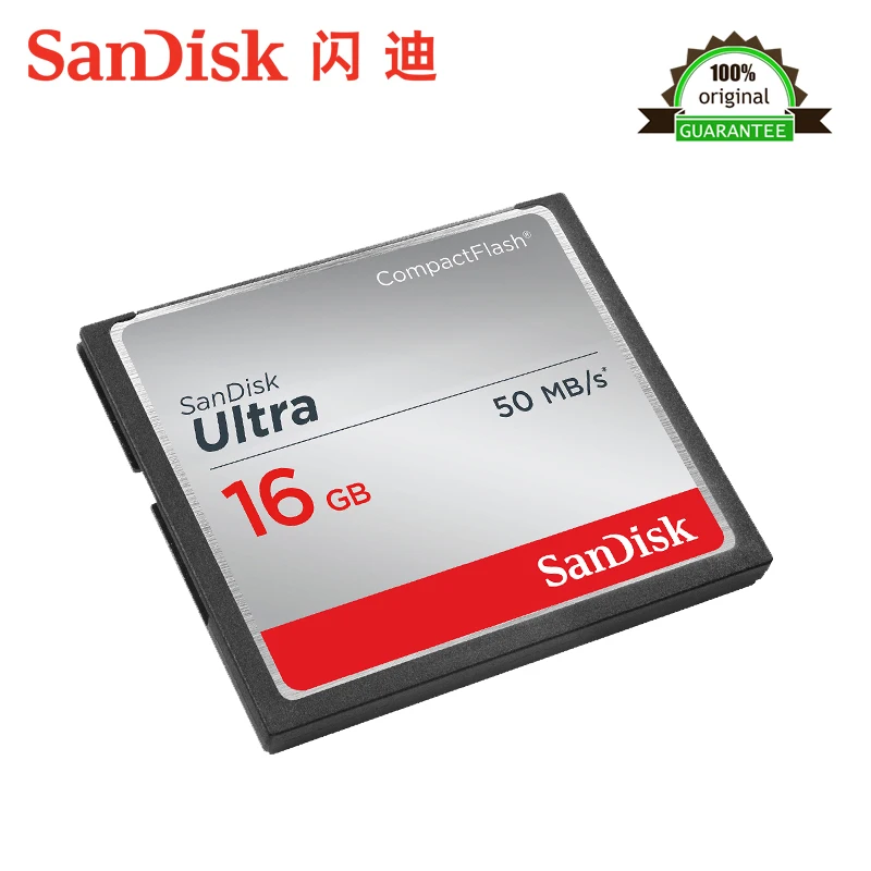 Оригинальный Sandisk Ultra CompactFlash памяти CF карта SD до 50 МБ/с. узнать Скорость для