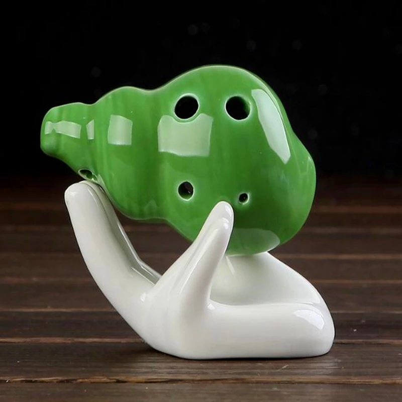 Керамическая Флейта с 6 отверстиями для детских игрушек|ocarina flute|musical instruments flute6 hole
