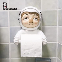 roogo cartoon animal astronaut paper holder silicone toilet bathroom decorative paper dispenser creative towel hanger