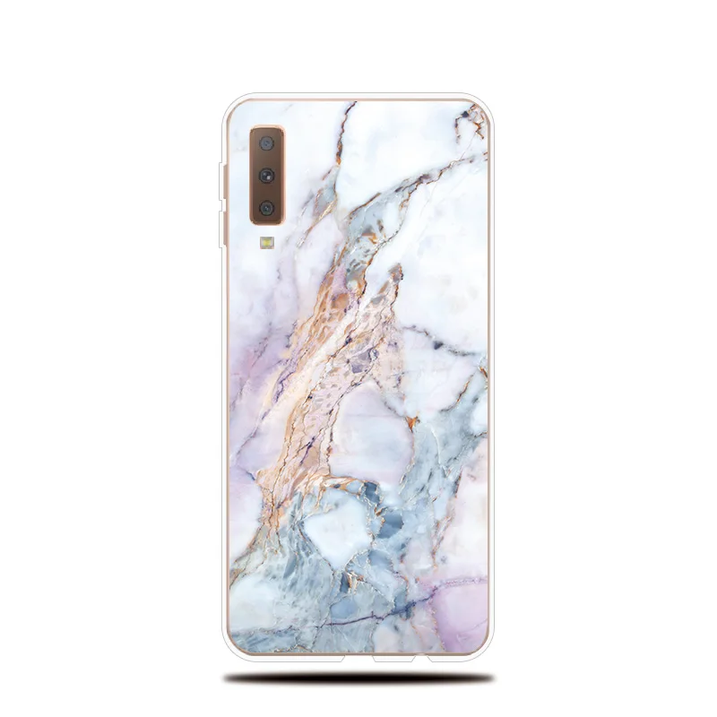 Силиконовый чехол для samsung Galaxy A3 A5 A7 Крышка Мрамор шаблон для samsung A6 A8 A9 плюс A6S A8S чехол для телефона