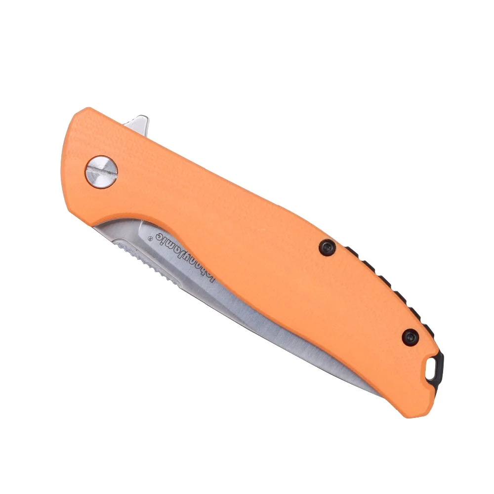 Подставка для ножей jonnyjamie, Черная Ручка G10, D2, стальное лезвие, складной нож, для выживания, охоты, маленький нож для повседневного использования, инструменты